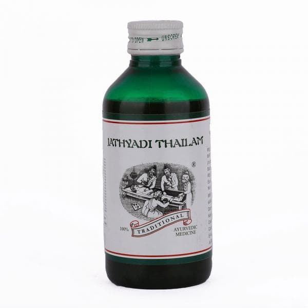 Jathyadi Thailam (Ayurvedic Medicated Oil to Treat Burns, Non Wounds & Mouth Ulcer)